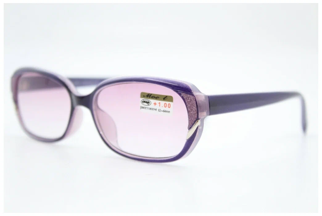 Готовые Готовые очки для зрения с тонированными линзами (фиолетовые)