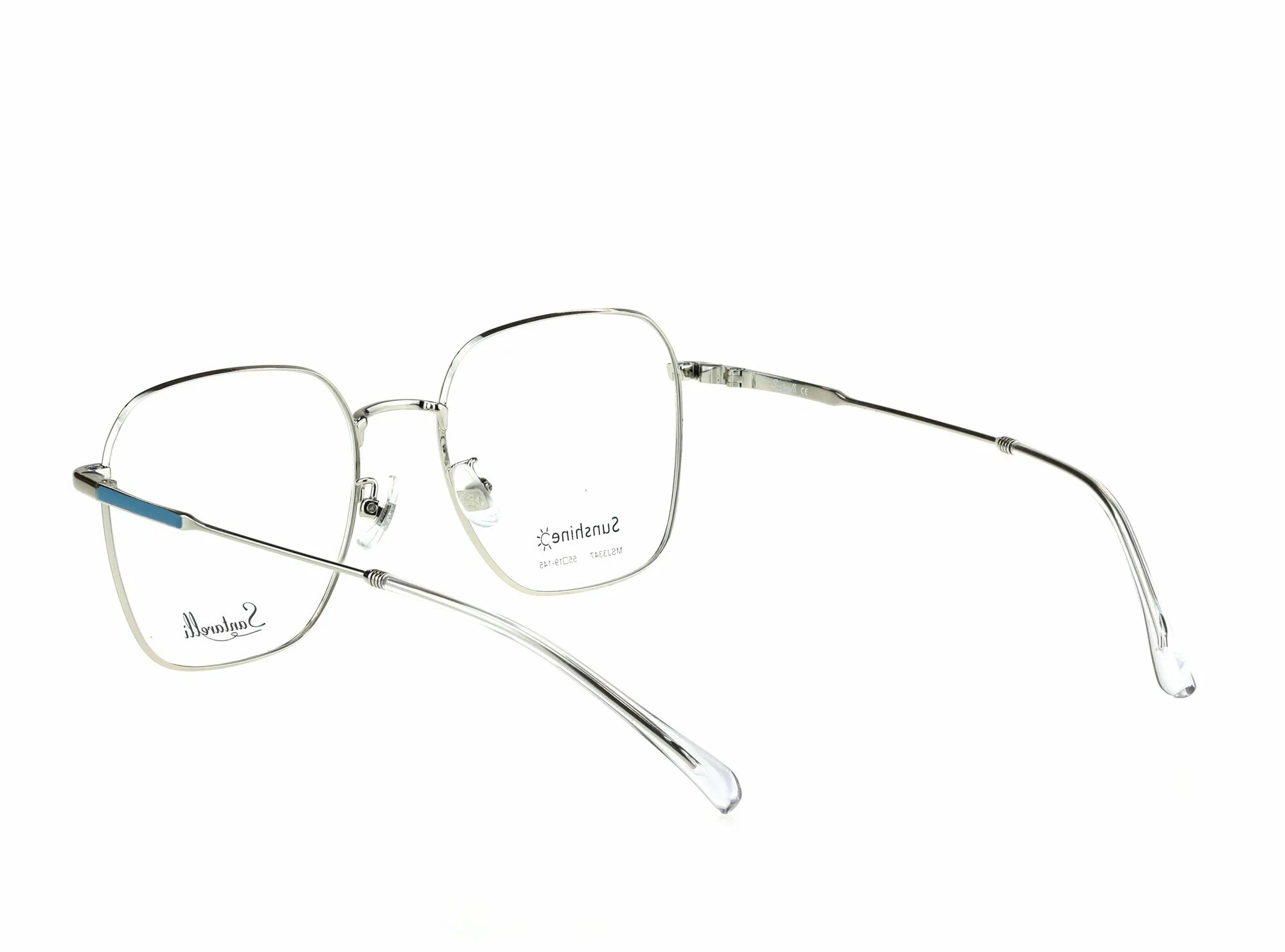 Готовые очки для зрения с насадкой и футляром на магните SANTARELLI мод. 3347 Цвет 20 с линзами ECOPLUS 1.56 HMC -0.50 РЦ 64-66