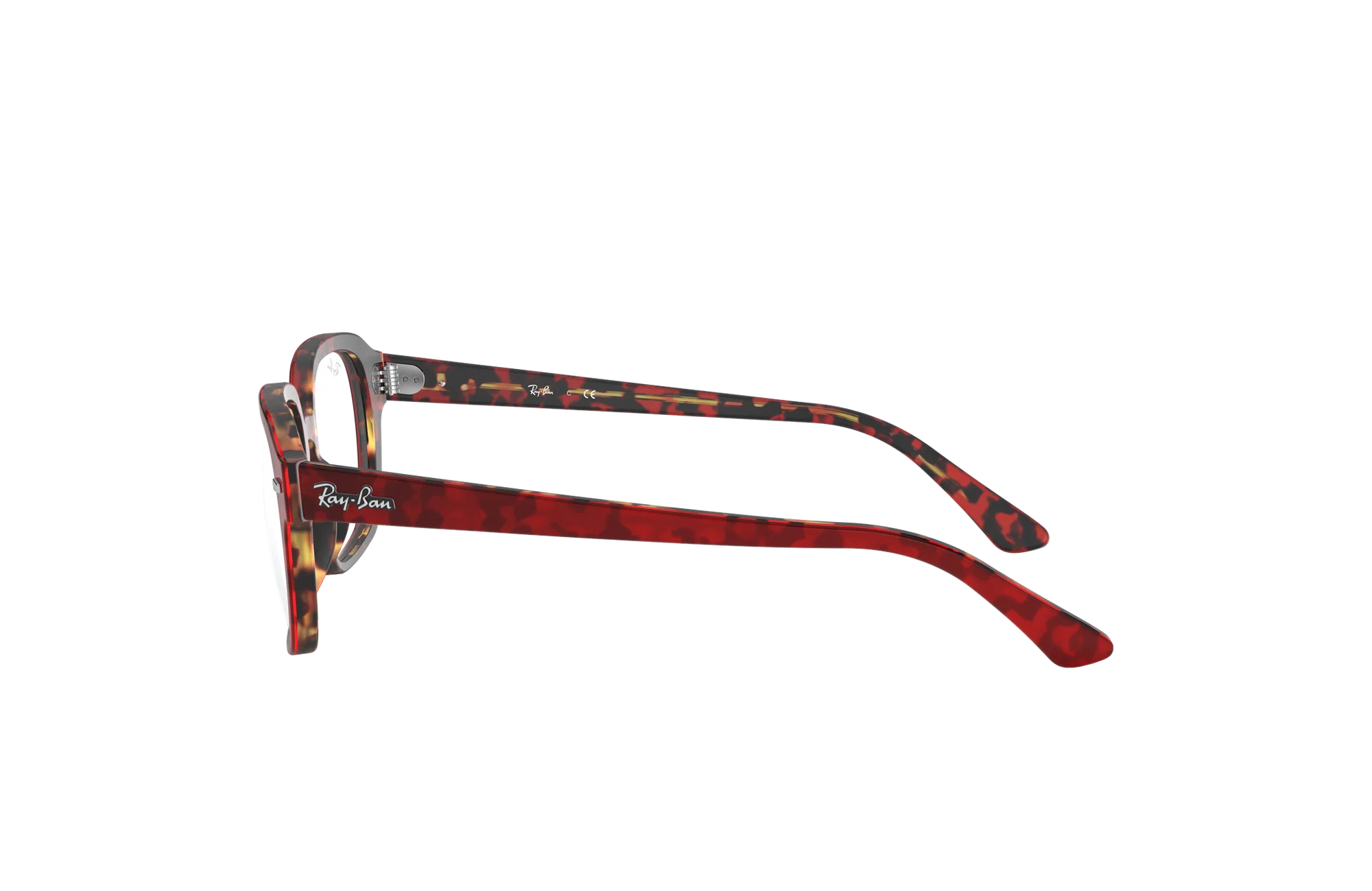 Мужская, женская оправа для очков Ray-Ban RX 5382 5911, цвет: красный, прямоугольные, пластик