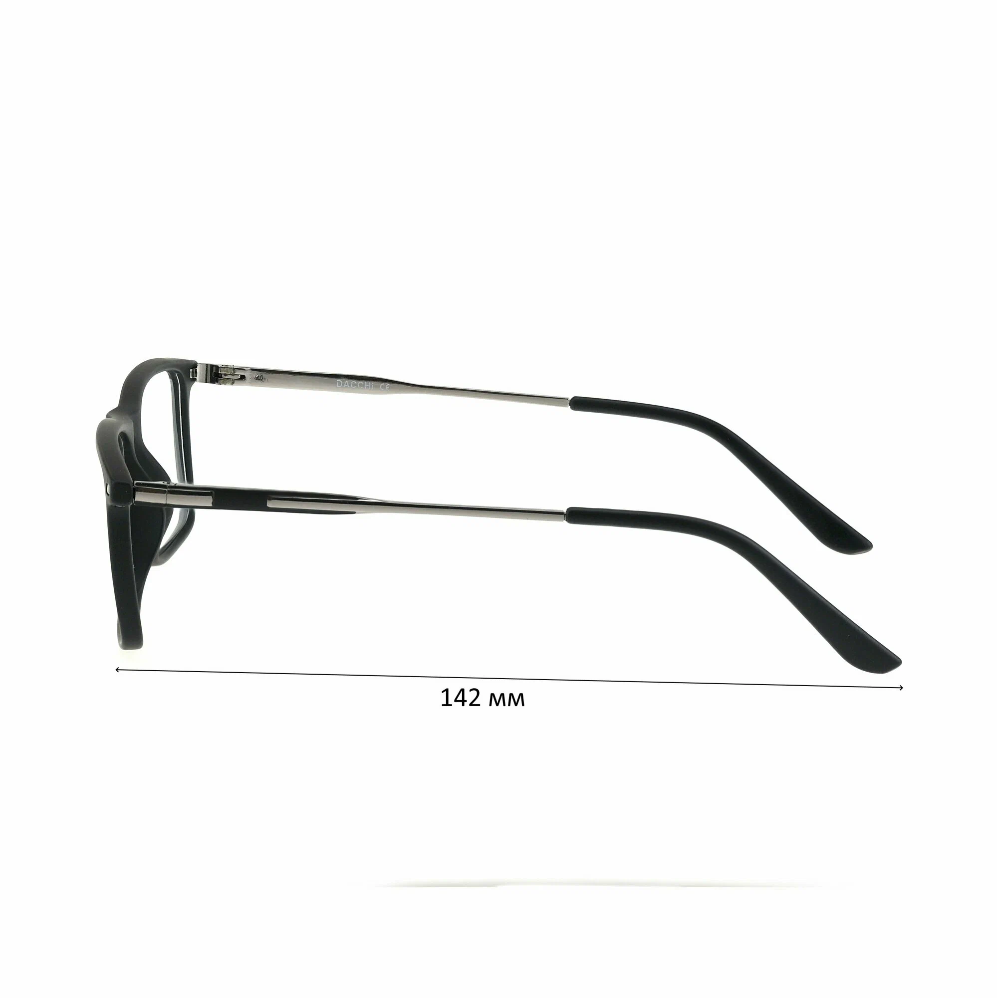 Готовые очки для зрения с футляром-змейка DACCHI мод. 37407 Цвет 1 с линзами ECOPLUS 1.50 UC -1.50 РЦ 60-62