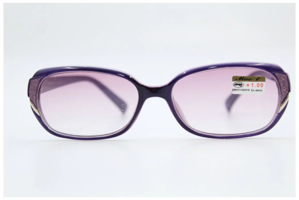 Готовые Готовые очки для зрения с тонированными линзами (фиолетовые)
