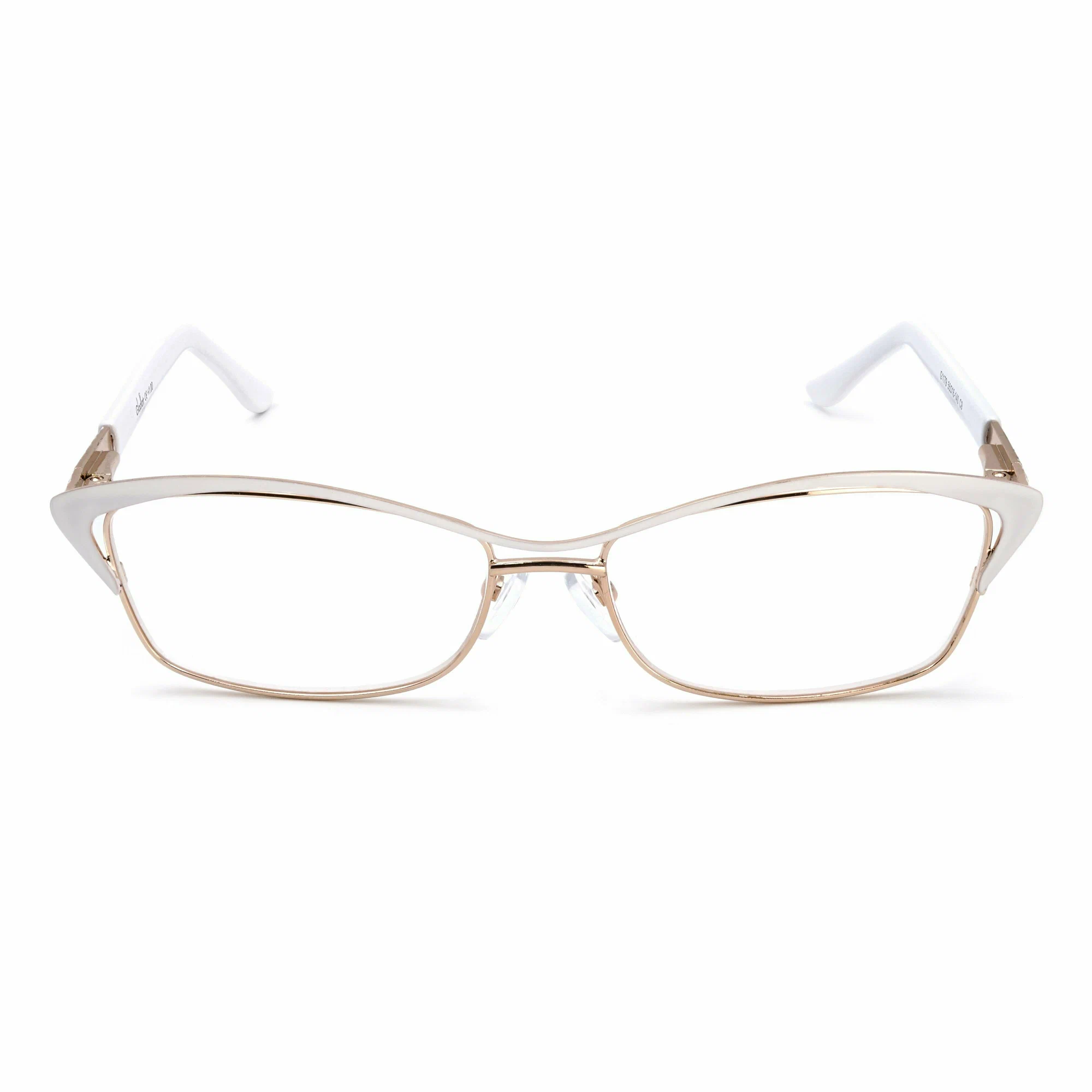 Готовые Готовые очки для зрения с диоптриями корригирующие женские G1179 белый, металл/очки для чтения для дали, РЦ62-64,-3.00