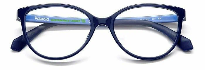 Детская оправа для очков Polaroid PLD D825 ZX9, цвет: синий, панто, пластик
