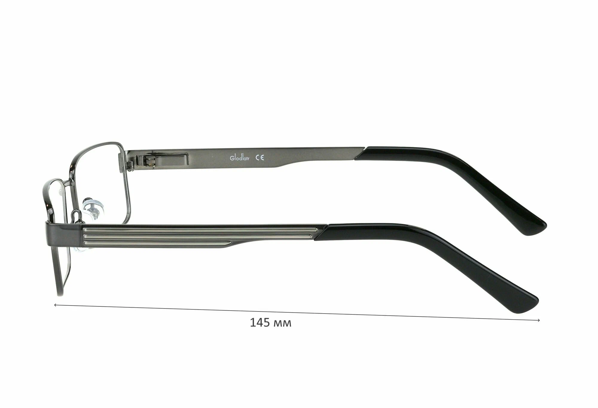 Готовые очки для зрения с футляром на магните GLODIATR мод. 1953 Цвет 3 с линзами ECOPLUS 1.56 HMC -0.75 РЦ 64-66