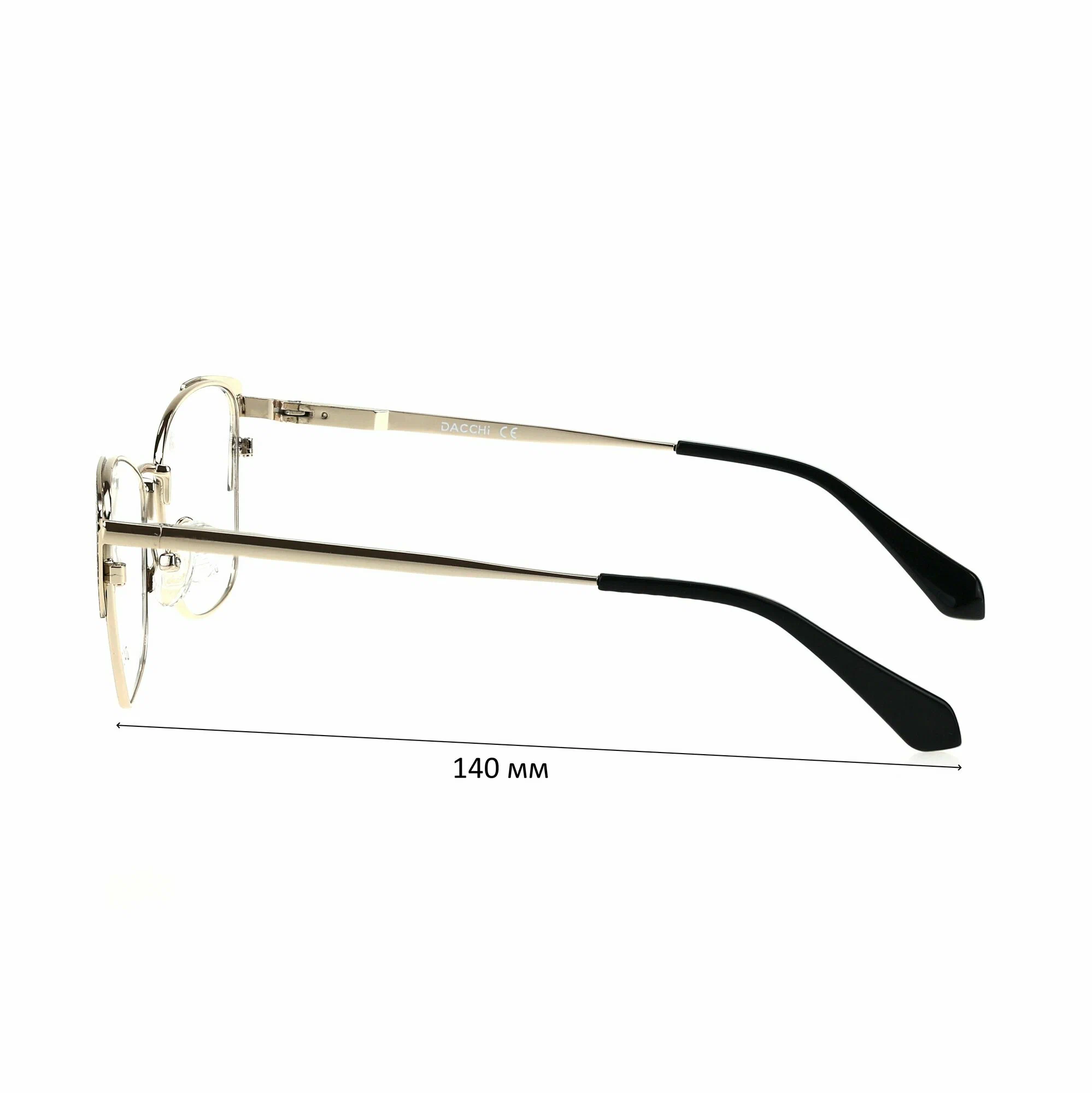 Готовые очки для зрения с футляром-змейка DACCHI мод. 33649 Цвет 1 с линзами ECOPLUS 1.50 UC -0.50 РЦ 64-66