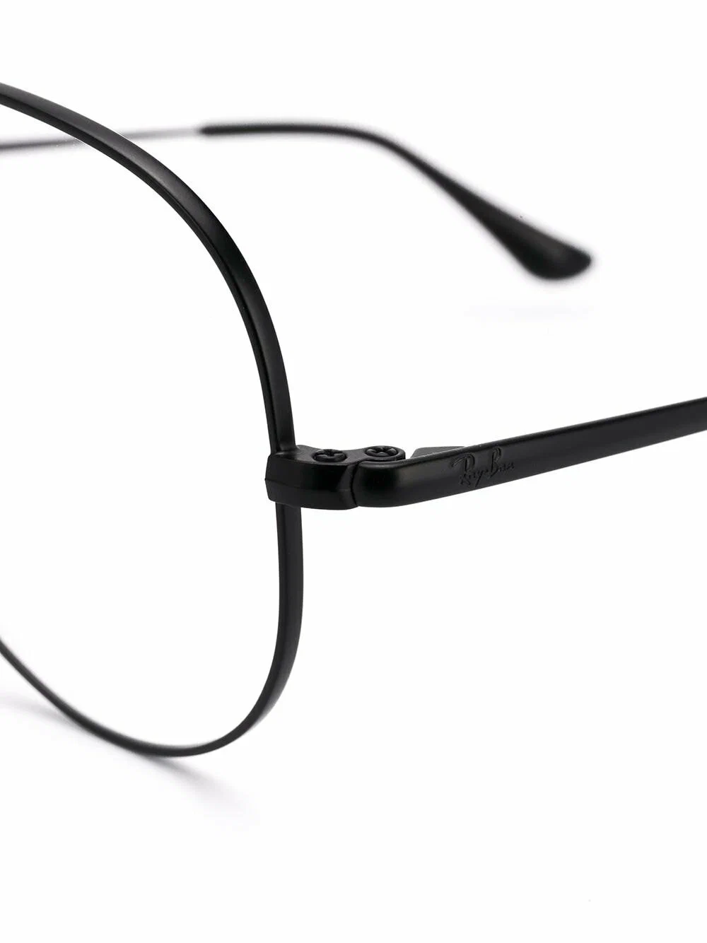 Ray-Ban - большие очки в круглой оправе - Унисекс - 55 - Черный