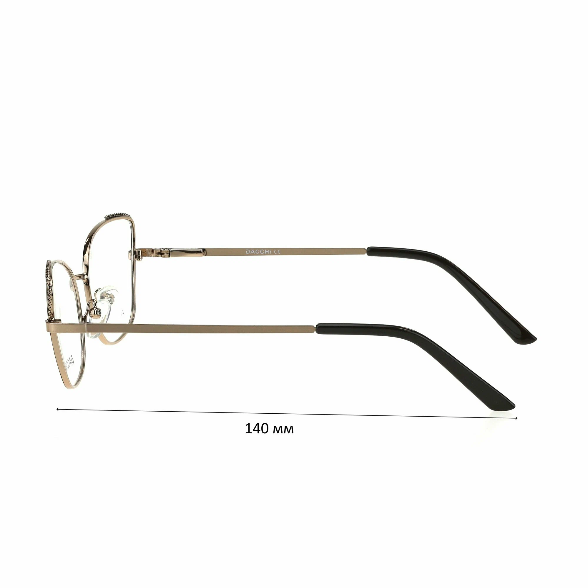 Готовые очки для зрения с футляром-змейка DACCHI мод. 33020 Цвет 4 с линзами ECOPLUS 1.50 UC -0.75 РЦ 60-62