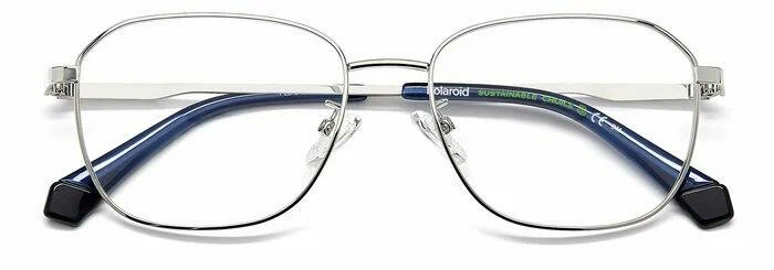 Мужская оправа для очков Polaroid PLD D454/G 010, цвет: серый, квадратные, металл