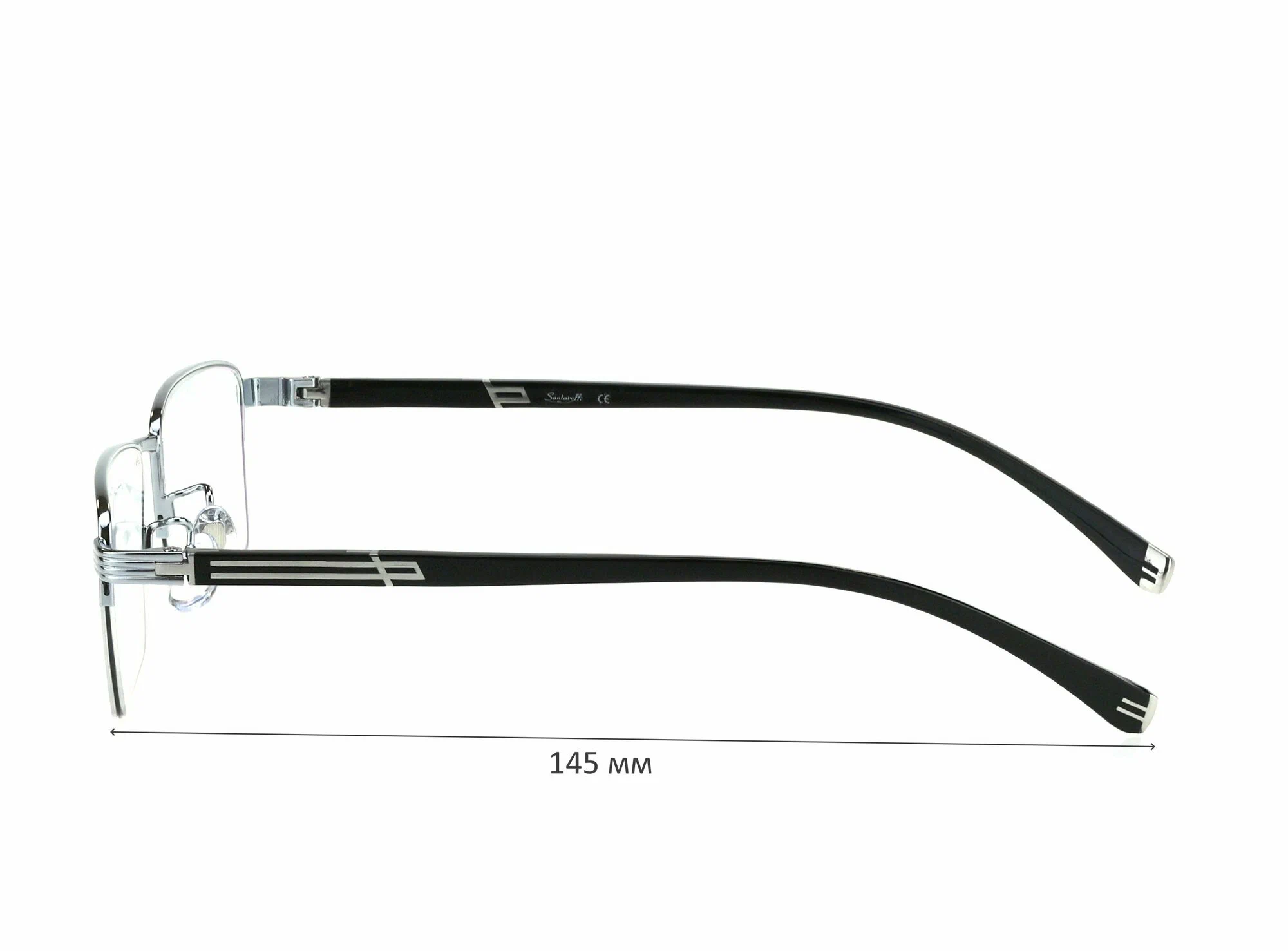 Готовые очки для зрения с футляром на магните SANTARELLI мод. 98132 Цвет 3 с линзами ECOPLUS 1.56 HMC -3.25 РЦ 62-64