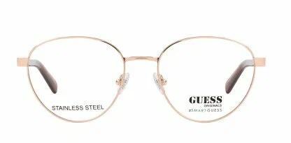 Женская оправа для очков Guess GU 8246 028, цвет: золотой, круглые, металл