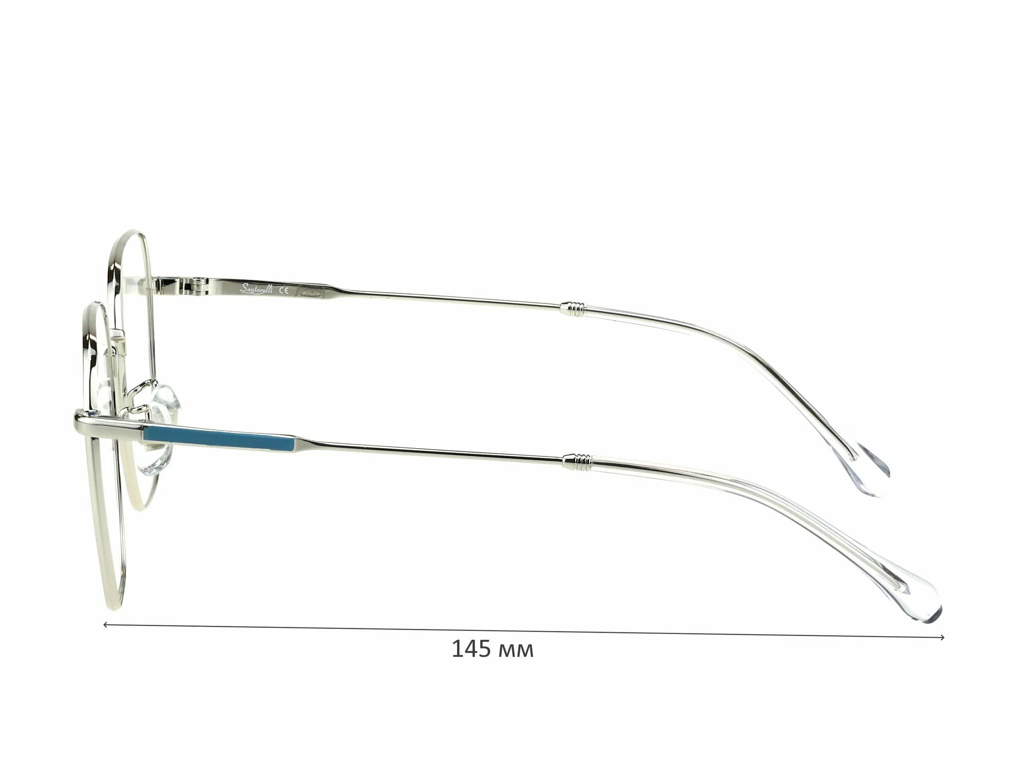 Готовые очки для зрения с насадкой и футляром на магните SANTARELLI мод. 3347 Цвет 20 с линзами ECOPLUS 1.56 HMC -0.50 РЦ 64-66