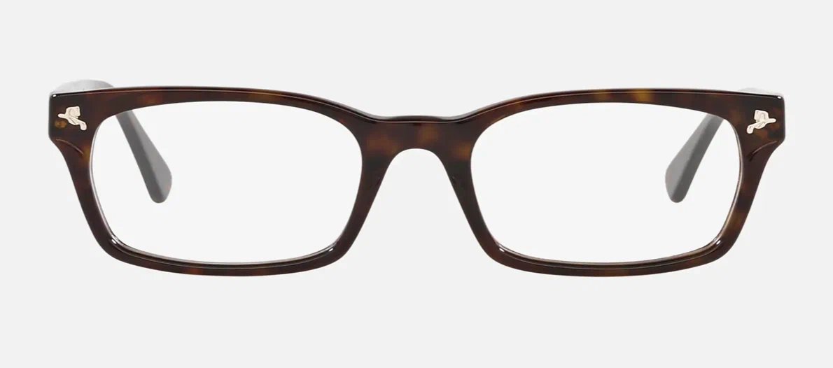 Мужская, женская оправа для очков Ray-Ban RX 5017A 2012, цвет: коричневый, прямоугольные, пластик