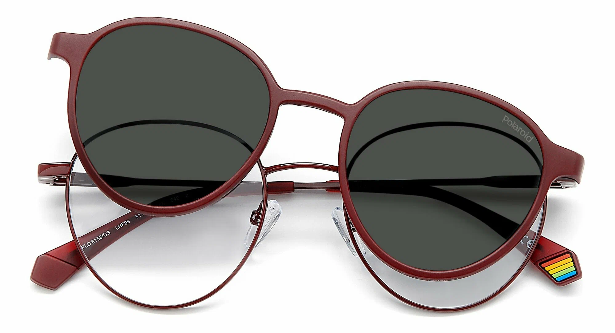 Солнцезащитные очки POLAROID PLD 6158/CS бордовый