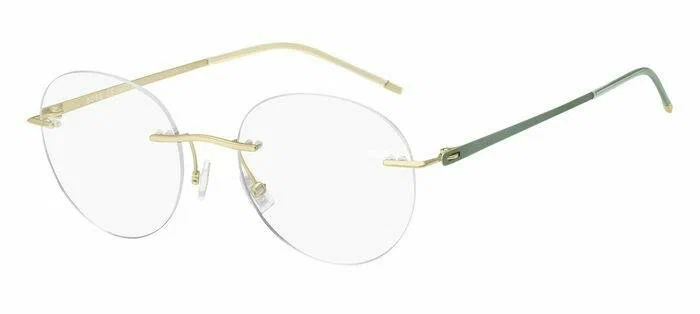 Мужская, женская оправа для очков Hugo Boss BOSS 1400 PEF, цвет: золотой, овальные, металл