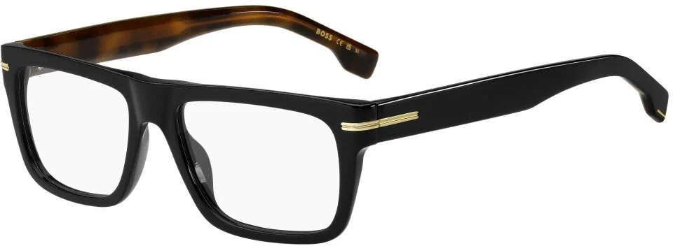 Мужская оправа для очков Boss BOSS 1503 WR7, цвет: черный, прямоугольные, пластик